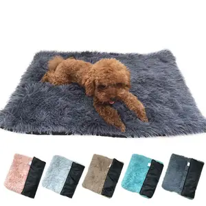 Pet Cobertor Cães Mofo Cobertor Toalha Inverno Quente Longo Velo Dormir Capa Toalha Almofada Mat Cama Cobertor Do Cão