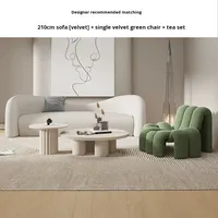 Fauteuils de détente en velours écologiques de designer pour salon, appartement, maison, meubles de luxe, modernes, créatifs, doux, canapé simple