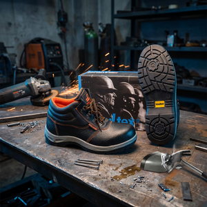 รองเท้าบูท<span class=keywords><strong>น</strong></span>ิร<span class=keywords><strong>ภัย</strong></span> Rocklander OEM ODM สำหรับงา<span class=keywords><strong>น</strong></span>ก่อสร้างอุตสาหกรรม ทำจากห<span class=keywords><strong>น</strong></span>ัง PU หัวเหล็ก ป้องกั<span class=keywords><strong>น</strong></span>อั<span class=keywords><strong>น</strong></span>ตราย สำหรับผู้ชาย - Product Image 3