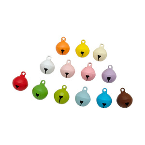 Colorful Painted <b>Small</b> Bell 14mm Iron Pet <b>Ornament</b> For Keychain Diy Jewelry Toy Bag Charm - Product Image 5