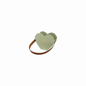 Macaron moda solo pequeño cubo en forma de corazón caja de regalo de flores - Product Image 2