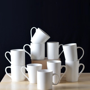 Tasses à café en céramique contemporaines personnalisées en gros, 300 ml-400 ml, avec revêtement par sublimation thermique pour cadeaux promotionnels - Product Image 1