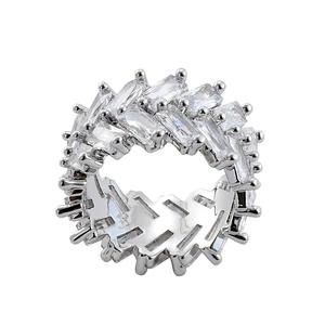 R014 Men's <strong>Ring</strong> Brass Gold Silver Color Cubic Zircon <strong>Iced</strong> <strong>RING</strong> Fashion Hip Hop <strong>Ring</strong> - Product Image 6