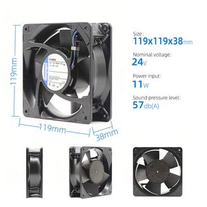 Ventilador de Refrigeración Axial ebmpapst 4184NXH 24V DC 11W 0.46A 237m3/h 4400RPM con Rodamiento de Bolas para Micro Gabinetes e Inversores - Product Image 2
