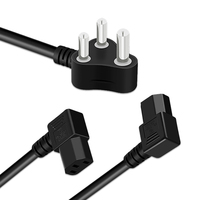 Câble d'alimentation 6A 250V SABS BS IEC H05VV-F 3 broches type D Afrique du Sud avec indice de protection IP20