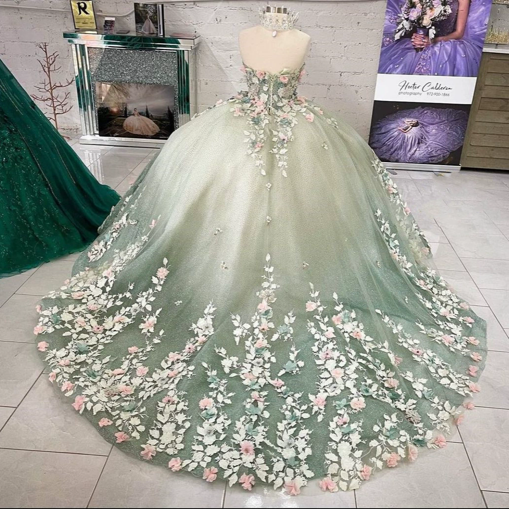 15 dresses lime green Gorgeous Light Green Sweetheart Tulle Formal Dress, Sweet 16 Gown Quin Cutedressy