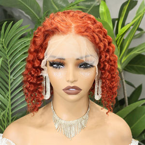 FH Deep Wave Human Hair Bob <b>Wigs</b> 13x4 Transparent Lace Frontal Vietnamese Hair <b>Short</b> <b>Wig</b> - Product Image 5