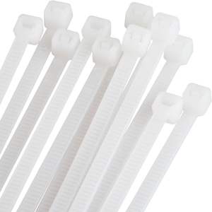 Bridas de poliamida 4,8 x 450 mm (30 unidades), blancas, resistentes al desgaste, ideales para organizar cables y asegurar objetos. - Product Image 2