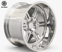 Jantes en alliage DW à rayons fendus brossés, lèvre extérieure polie, concaves, pour voitures particulières – Vente en gros, fournisseur OEM ODM