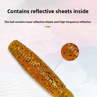 Leurre de simulation en silicone anti-hameçon, appât pour la pêche au bar et à la tête de serpent, nid d'abeille et pomme de terre en nid d'abeille, vente en gros
