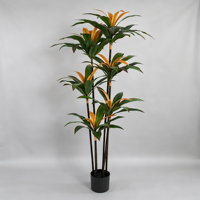 Plante artificielle décorative en plastique Dracaena, grand arbre en pot, fausse verdure pour la décoration intérieure de la maison, de l'hôtel, du café, du bureau, anniversaire