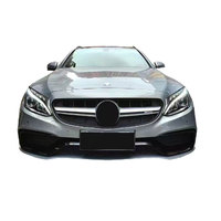 Kit carrosserie C63s pour Mercedes W205 2015-2019, pare-chocs avant C-benz 200 C300, grille d'échappement berline 2017, pare-chocs C350e pour Mercedes W205