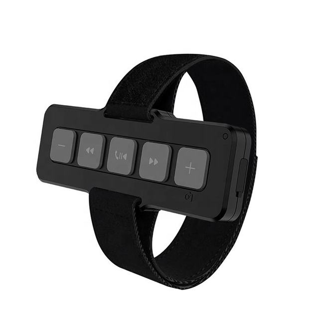 Multifunctional BLE 5.0 Remote Control Simple Keys Music Playback Call Control Compatible for Android/Apple Phone, Tables