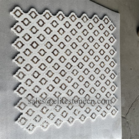 Harga Ubin Mosaik Onyx Lentera Arabesque, Ubin Mosaik Lentera Batu Onyx Putih Transparan Waterjet