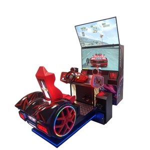 Large-Scale Single-Player Dual-Screen Coin-Operated Car Racing Game <b>Arcade</b> Equipment English Interface for Children Parents' - Product Image 6