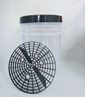Seau en plastique de 20 L, seau en plastique scellé, personnalisation en gros du logo, couvercle Gamma, filtre à écran