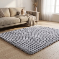 Tapis en fausse fourrure de lapin ultra doux et moelleux effet nuage, tapis de sol moderne pour salon, chambre à coucher, décoration intérieure