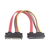 Cable Adaptador SATA de 7 Pines Macho a Hembra Ecológico de 12 Pulgadas (30 cm) con Conductores de Cobre Puro para Transferencia de Datos de SSD/HDD de Computadora IOS
