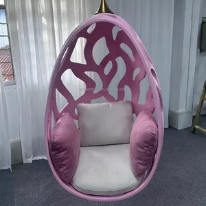 모던 스타일 계란 스윙 유리 섬유 의자 교수형 계란 의자 스윙 의자