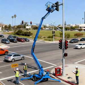 Elevador de pluma Equipo de elevación telescópico articulado remolcable Elevador de pluma diésel eléctrico - Product Image 5