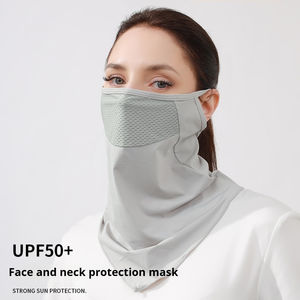 ใช้ได้ทุกเพศผ้าพันคอกีฬาหน้ากากคอขี่จักรยานผ้าพันคอผ้าพันคอผ้าพันคอผ้าพันคอระบายอากาศผ้าไหมน้ำแข็งแบบเต็มหน้า UPF50 + ป้องกันรังสีอัลตราไวโอเลตแบบบางฤดูร้อนกลางแจ้ง - Product Image 3