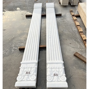 Columna de piedra de mármol beige tallada a mano <span class=keywords><strong>Capital</strong></span> Piedra Columna romana <span class=keywords><strong>Capital</strong></span> - Product Image 2
