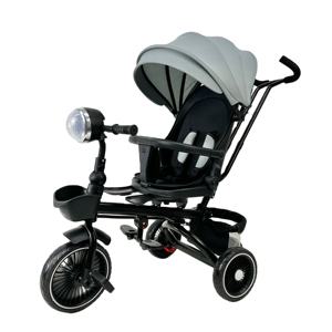 Nuevas ruedas <span class=keywords><strong>de</strong></span> PU <span class=keywords><strong>de</strong></span> tres ruedas para niños del fabricante WQL Push Baby Cart Safety Guardrail Music para 2-7 triciclos para niños - Product Image 1