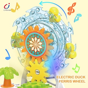 Chengji grande roue bloc de construction parc musique lumière canard piste enfants jouets éducatifs bricolage coloré engrenage électrique blocs de construction - Product Image 3