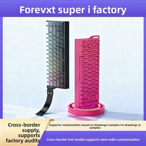 Clavier mécanique FV <span class=keywords><strong>K68</strong></span> à trois modes de connexion sans fil, axe mécanique <span class=keywords><strong>RGB</strong></span>, étanche, 68 touches, clavier mécanique dédié au jeu et aux esports - Product Image 2