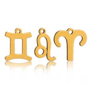 Dijes <span class=keywords><strong>de</strong></span> Signos del Zodiaco en Oro <span class=keywords><strong>de</strong></span> 18K con Recubrimiento PVD para la Fabricación <span class=keywords><strong>de</strong></span> Joyería, Accesorios Impermeables <span class=keywords><strong>de</strong></span> Acero Inoxidable, Colgantes <span class=keywords><strong>de</strong></span> las 12 Constelaciones - Product Image 6