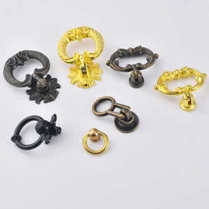 Chinese Style Zinc Alloy Drawer Ring Handle Round Single Hole Furniture Pull Durable Design - Product Image 3