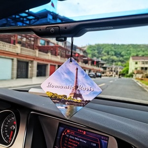 Venta al por mayor de China, perfume de madera para coche, salpicadero de perfume automático, sabores, tarjetas de papel para el coche - Product Image 3