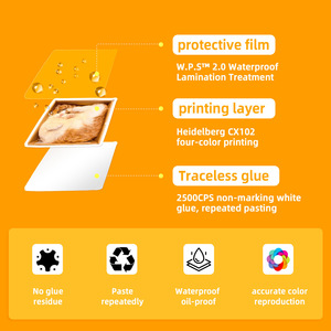 50 Pezzi Adesivi <span class=keywords><strong>Mongolfiera</strong></span> Turca, Simpatici Adesivi in Vinile Cartoon Impermeabili per Decorazione Bambini e Neonati - Product Image 6