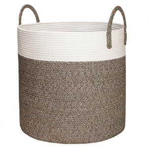 Household storage basket laundry dirty clothes basket cotton rope rectangular woven storage basket