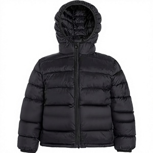 Veste matelassée à capuche pour homme, couleur vert olive, avec fermeture à boutons, coupe-vent, manteau d'hiver décontracté, coupe régulière, coque en polyester - Product Image 1