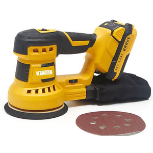 Lijadora rotativa inalámbrica de 20V con recolección de polvo, lijadora eléctrica con puerto de polvo, lijadora alimentada por batería portátil - Product Image 1