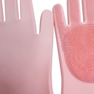 قفازات فرن مقاومة للماء من السيليكون بالجملة من المصنع، قفازات مطبخ مقاومة للحرارة وغير قابلة للانزلاق للطهي والخبز والشواء وغسل الأطباق - Product Image 4