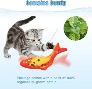 Juguetes Floppy <span class=keywords><strong>Fish</strong></span> para gatos y perros pequeños, juguetes interactivos automáticos para cachorros - Product Image 4