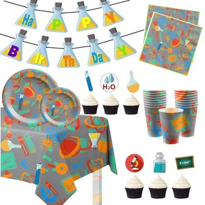 Guirnalda de Papel con Temática Científica para Fiesta de Cumpleaños, Tubos de Ensayo, Decoración para Fiesta de Cumpleaños Infantil, Decoración de Fiesta de Científico Loco - Product Image 6