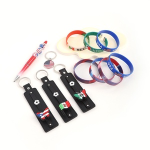 2026 World Football Fan Supplies, Sports <strong>Wristbands</strong>, Mexico, Canada, United States Flags, Silicone Products - Product Image 1