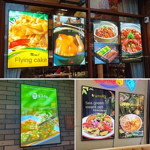 Letrero LED Ultrafino para Tienda de Té con Leche, Rectangular, Impermeable, con Marco Metálico, <span class=keywords><strong>Luminoso</strong></span>, para Montar en la Pared, Tamaño A4, para Interiores - Product Image 1