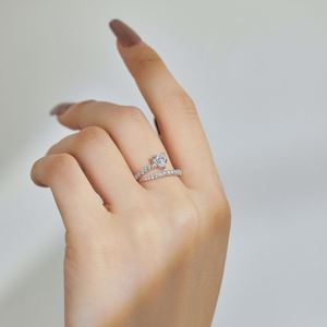 Dylam Sparkle 925 <b>Sterling</b> <b>Silver</b> Rhodium Plated Fine Jewelry Spiral Heart Shape 5A Cubic Zirconia Open <b>Adjustable</b> Women <b>Rings</b> - Product Image 3