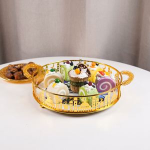 ของตกแต่งโลหะสำหรับเทศกาลอีดและรอมฎอน จานอาหารค่ำสำหรับงานเลี้ยงมุสลิม ของตกแต่งโต๊ะสำหรับงานเทศกาลอิสลาม - Product Image 4