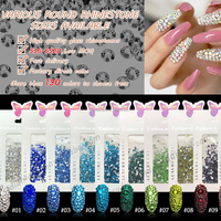 Strass pour ongles en cristal CY, tailles mixtes, pierres en verre 3D, décorations pour manucure DIY