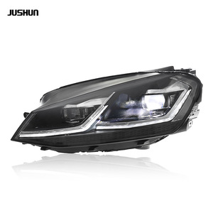 Conjunto de faros delanteros LED completos Jushun Golf 7 con DRL para Volkswagen 2013-2020 estilo doble L - Product Image 2