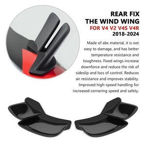 DUCATI <span class=keywords><strong>Panigale</strong></span> V2 V4 V4S <span class=keywords><strong>V4R</strong></span> 2018-2024 Nouveaux accessoires de moto GP Carénage arrière Aileron latéral Aile fixe déflecteur - Product Image 3