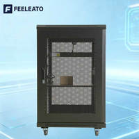 Baie de serveur pour centre de données 19 pouces, sur pied, en acier laminé à froid SPCC, 22U-47U, 600x800MM, revêtement poudré, protection IP20, en stock