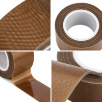 Pita Perekat Kain PTFE 0.18mm Tahan Panas Tahan Api Tahan Aus untuk Penyegelan Tas dan Penggunaan Industri
