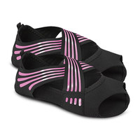 Chaussettes de yoga à bout ouvert pour femmes chaussettes antidérapantes de ballet Pilates tricotées longueur de cheville respirante en gros commande minimale 3 paires
