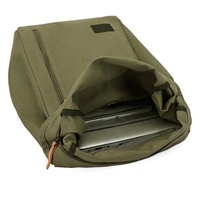 Mochila de Lona de Alta Calidad con Cierre de Cremallera, Impermeable, con Logotipo Personalizado, Estilo Casual, OEM, para Computadora, de Poliéster, Antirrobo